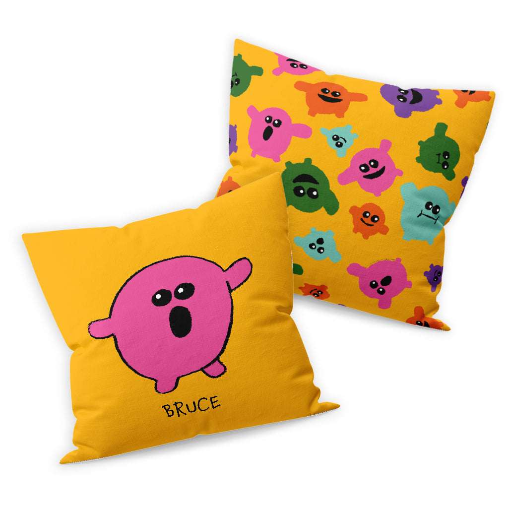 Personalised Pink Florb Cushion