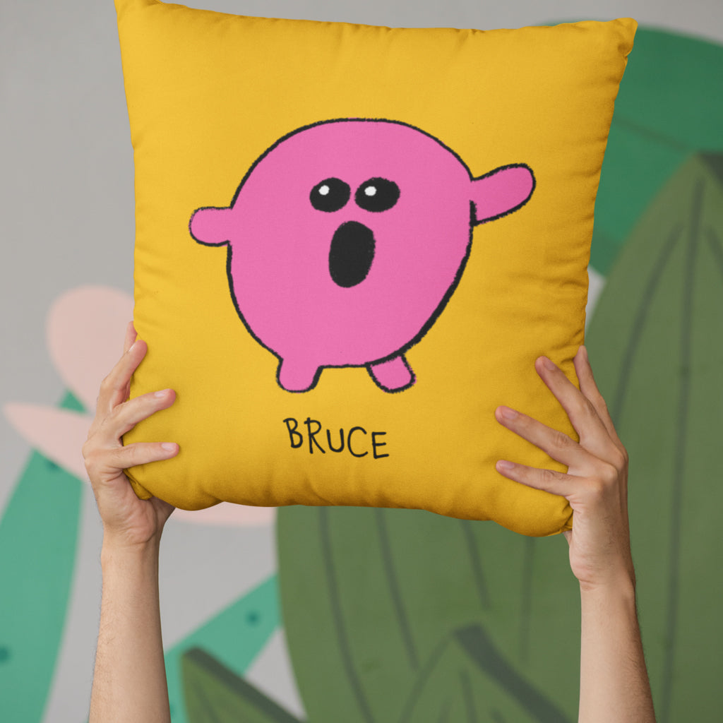 Personalised Pink Florb Cushion