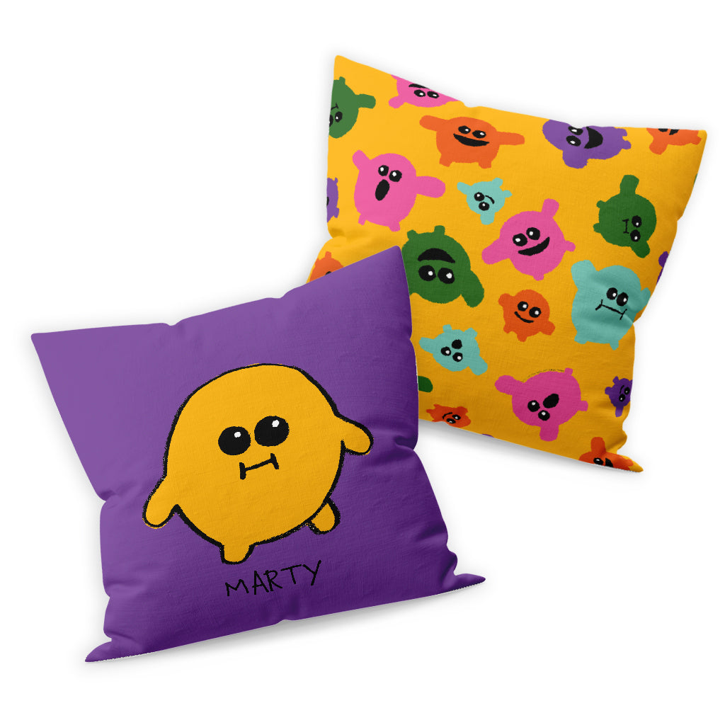 Personalised Yellow Florb Cushion