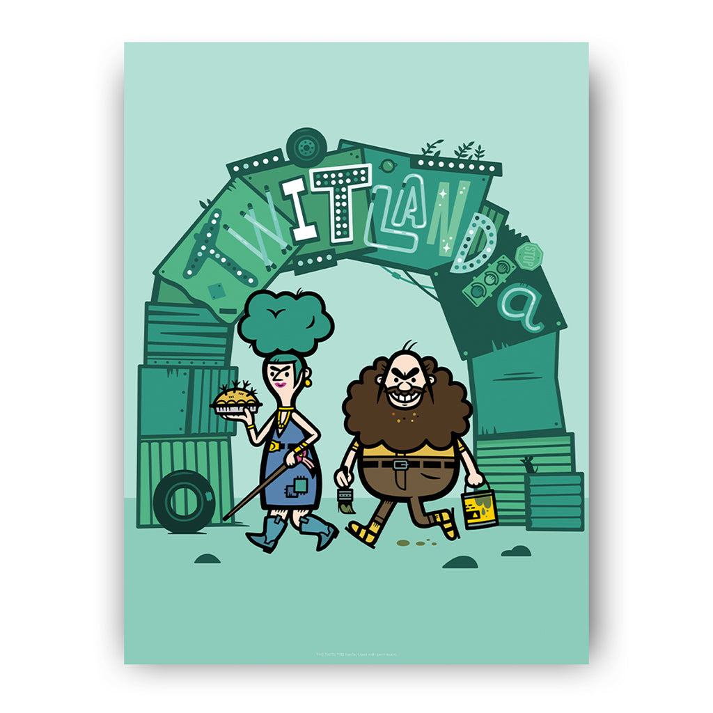 Twitlandia Arch Art Print