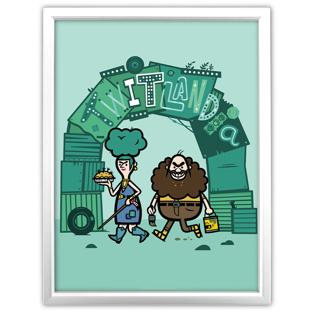 Twitlandia Arch Art Print
