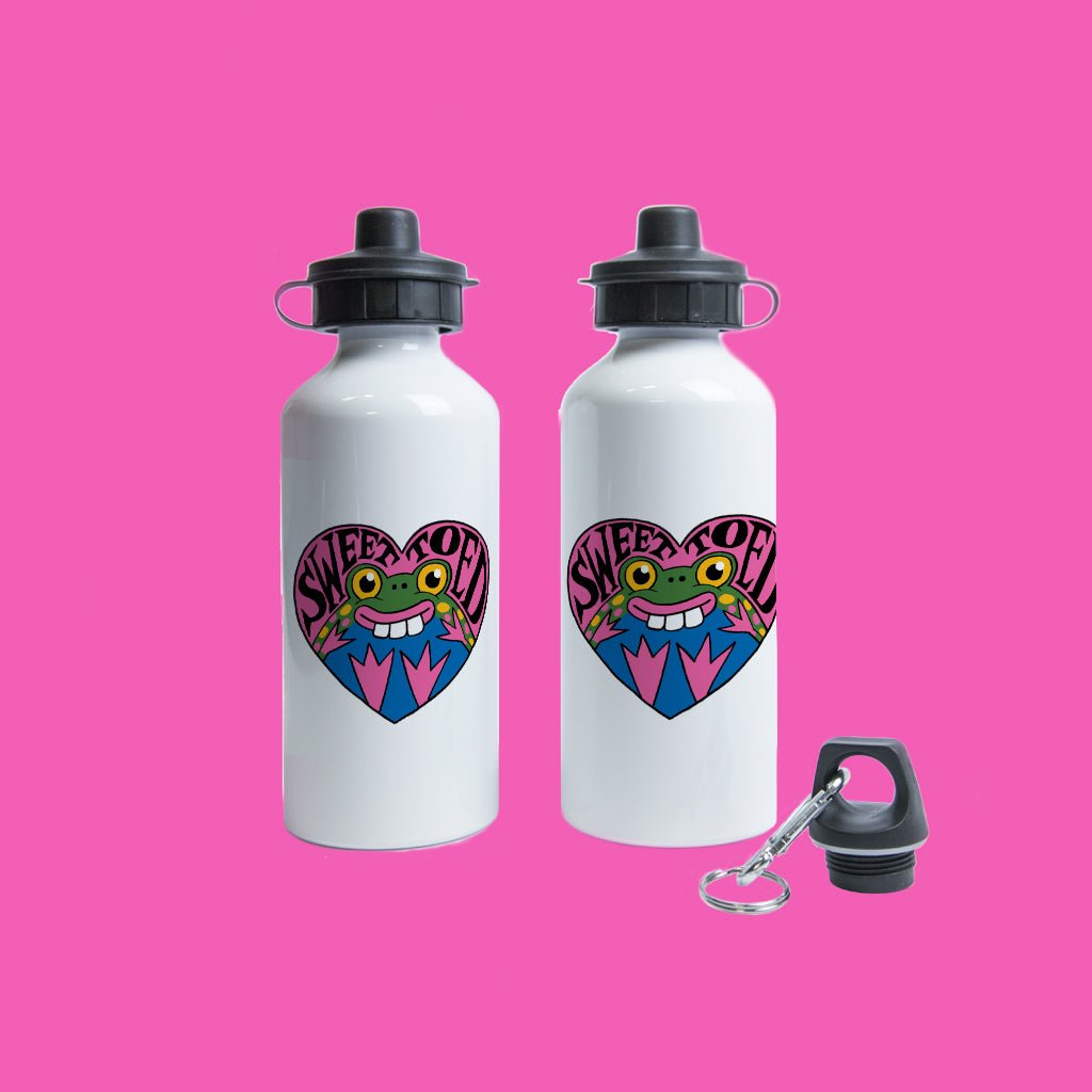 Sweet Toed Toad Heart Water Bottle