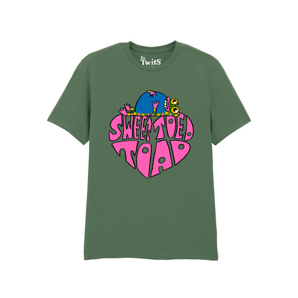 Sweet Toed Toad Lying on Heart T-Shirt
