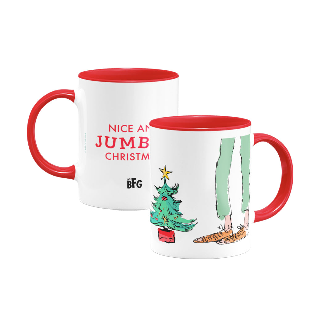 The BFG Nice and Jumbly Christmas Coloured Insert Mug