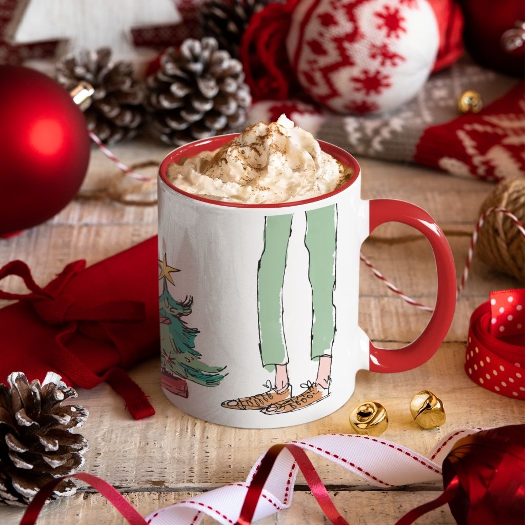 The BFG Nice and Jumbly Christmas Coloured Insert Mug