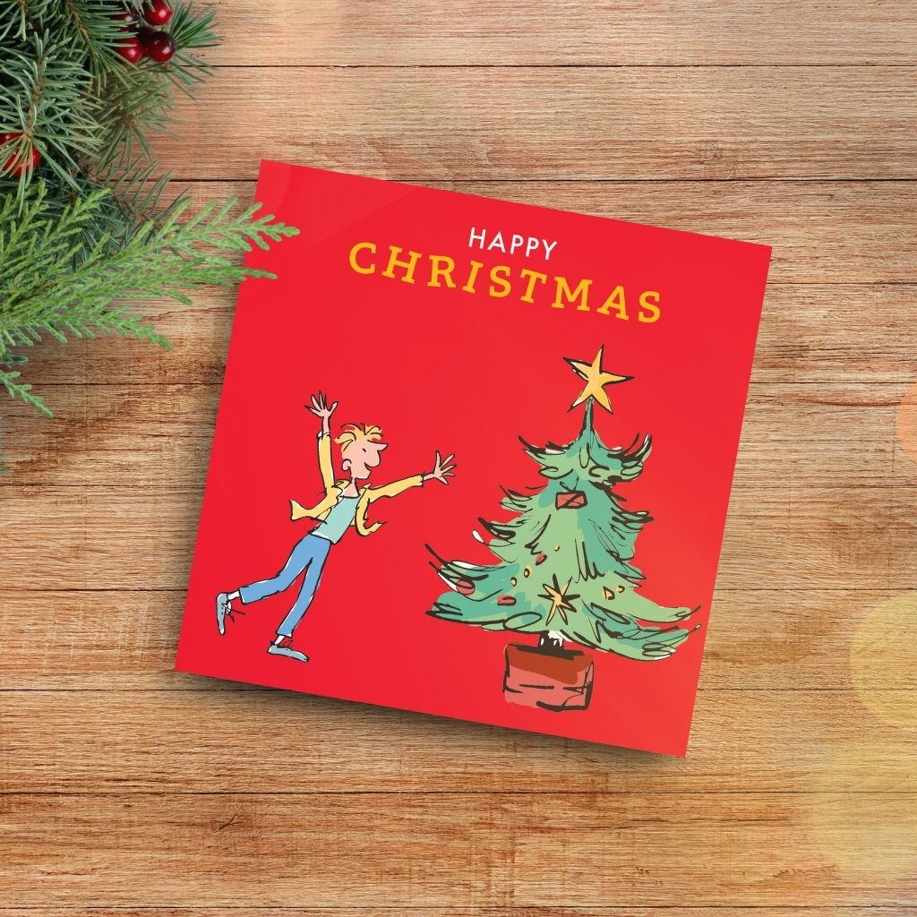 Charlie and The Chocolate Factory Happy Christmas Greeting Card