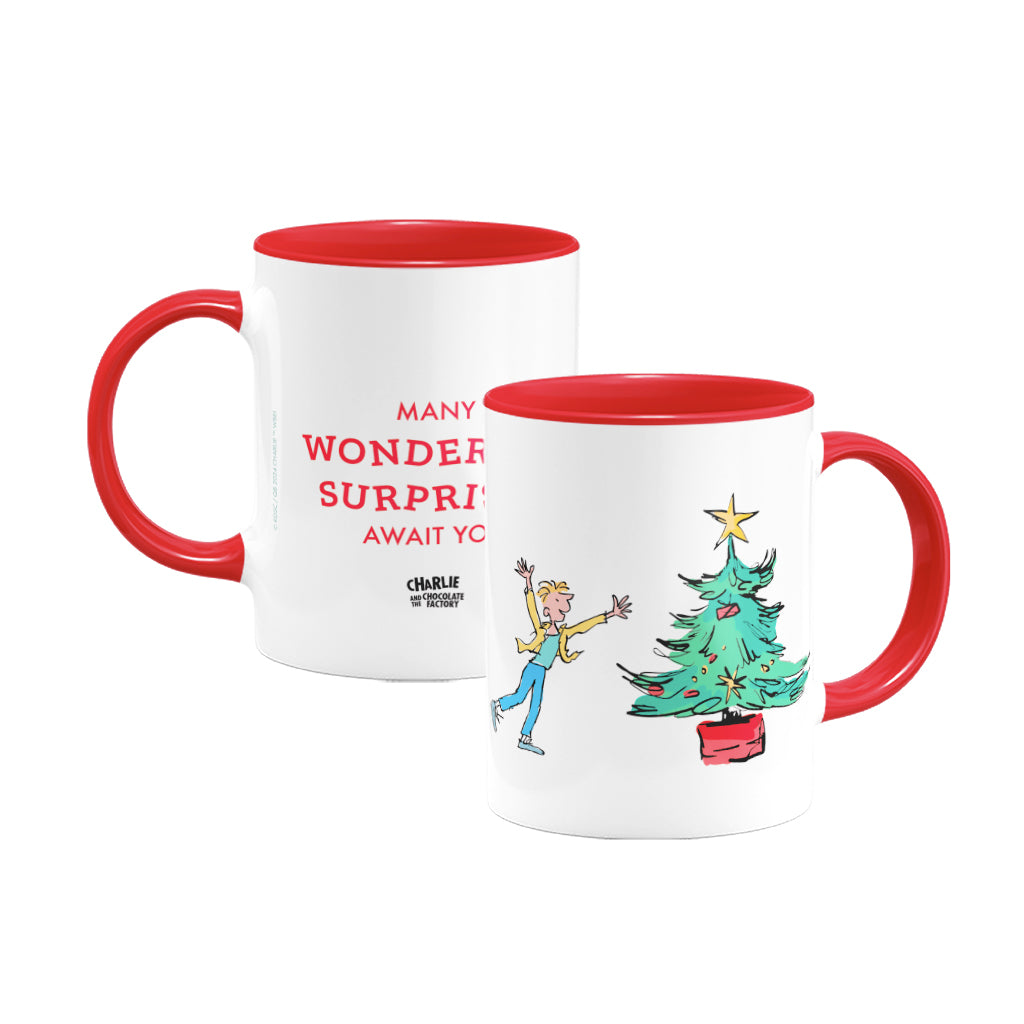 Charlies and The Chocolate Factory Christmas Coloured Insert Mug