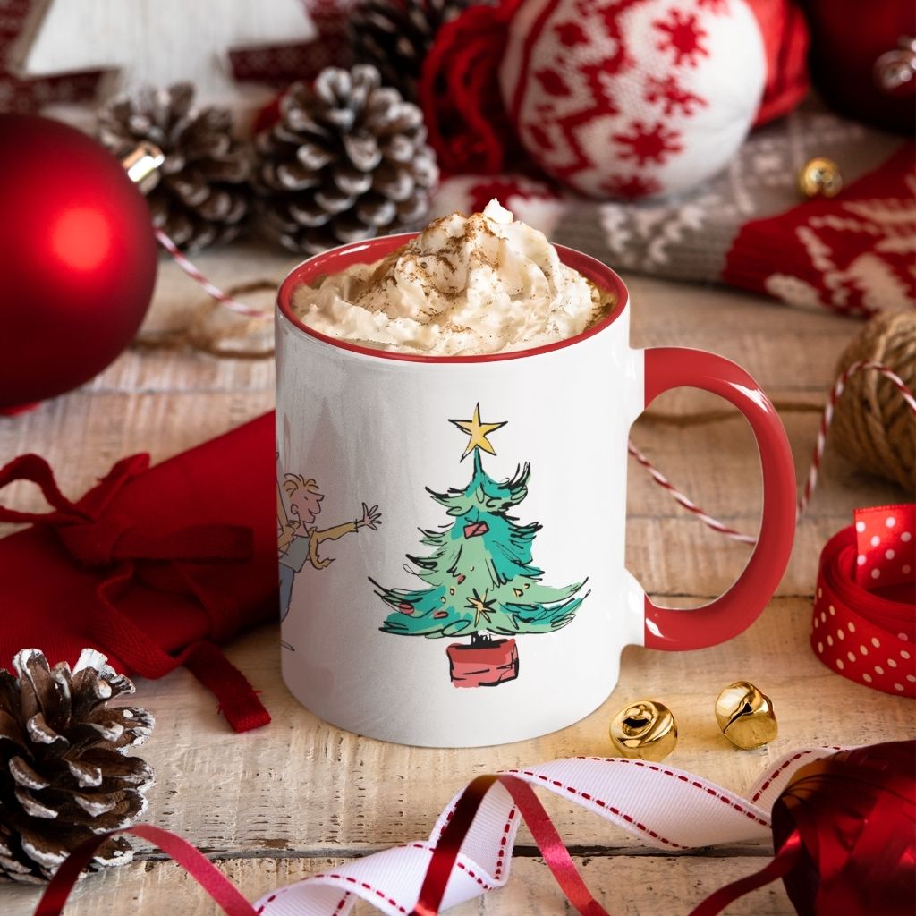 Charlies and The Chocolate Factory Christmas Coloured Insert Mug