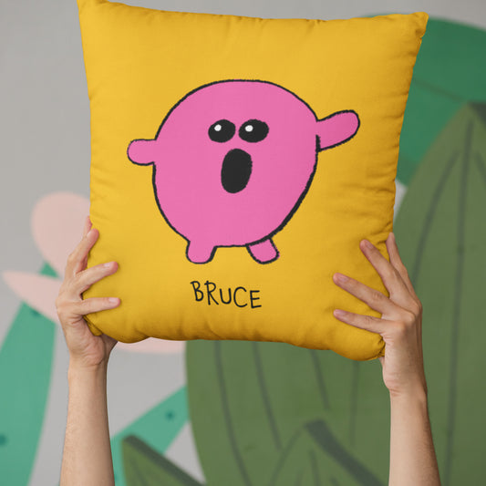 Personalised Pink Florb Cushion