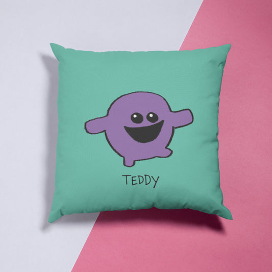 Personalised Purple Florb Cushion