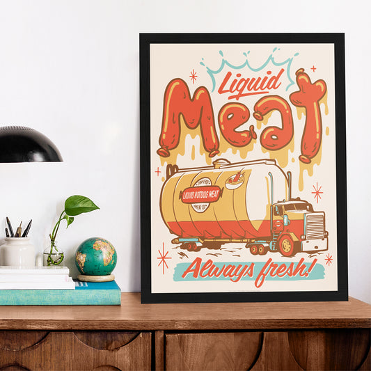 Liquid Meat Art Print