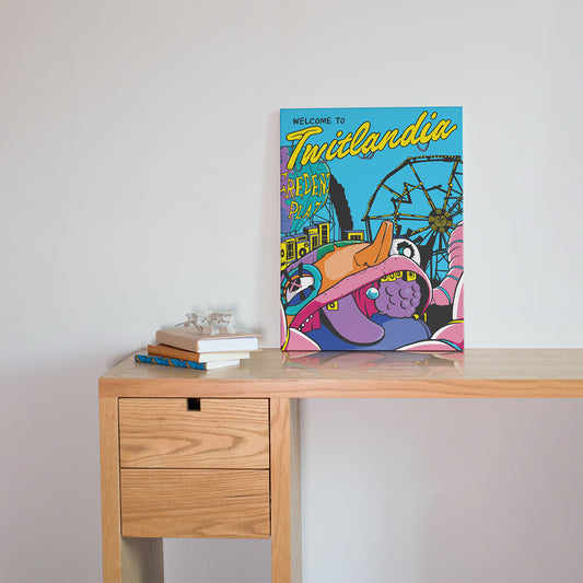 Twitlandia Art Print
