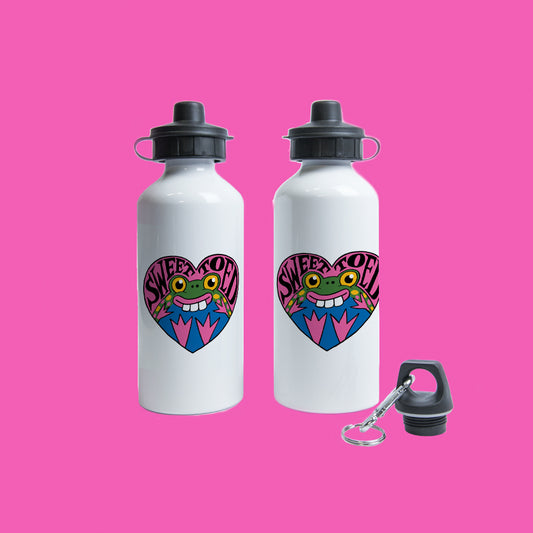 Sweet Toed Toad Heart Water Bottle