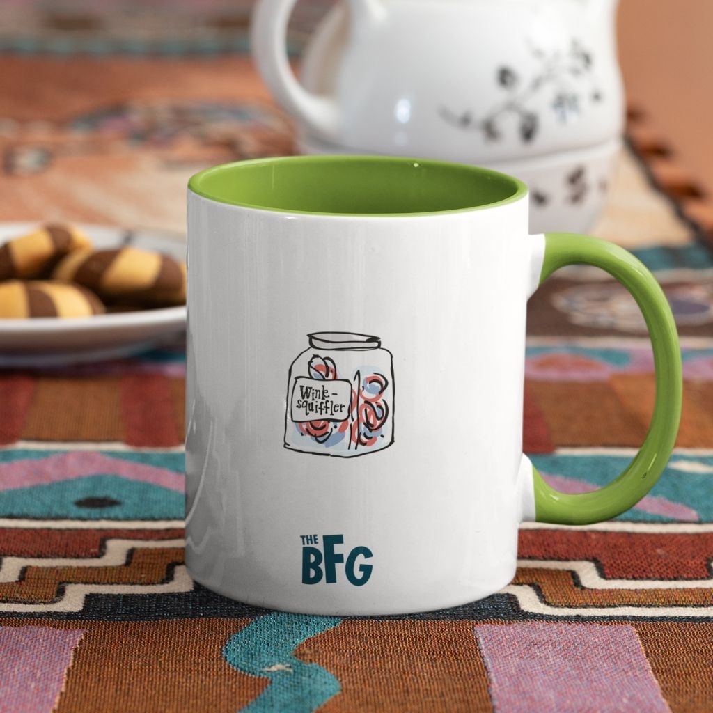 The BFG Human Bean Coloured Mug