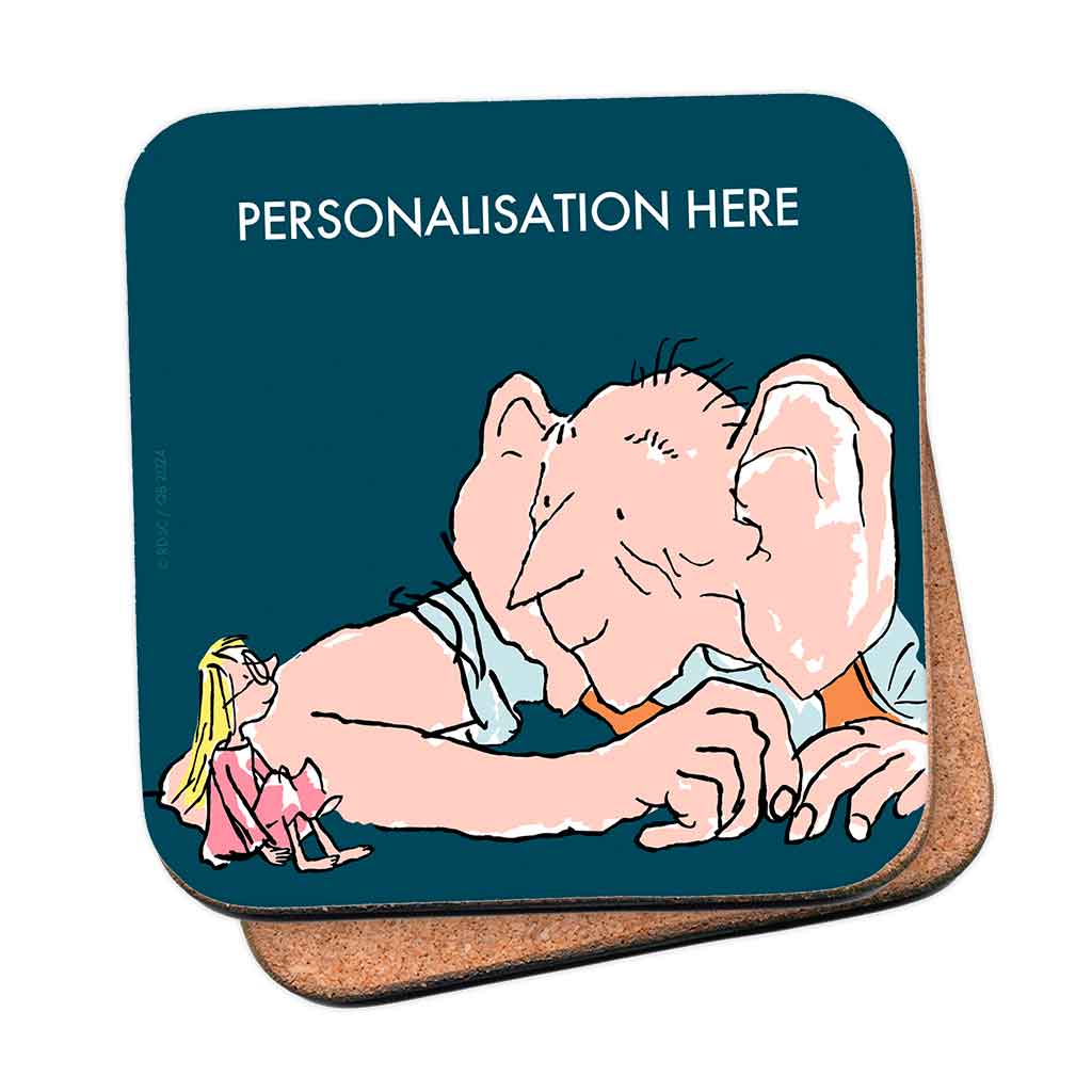 The BFG and Sophie Personalised Coaster