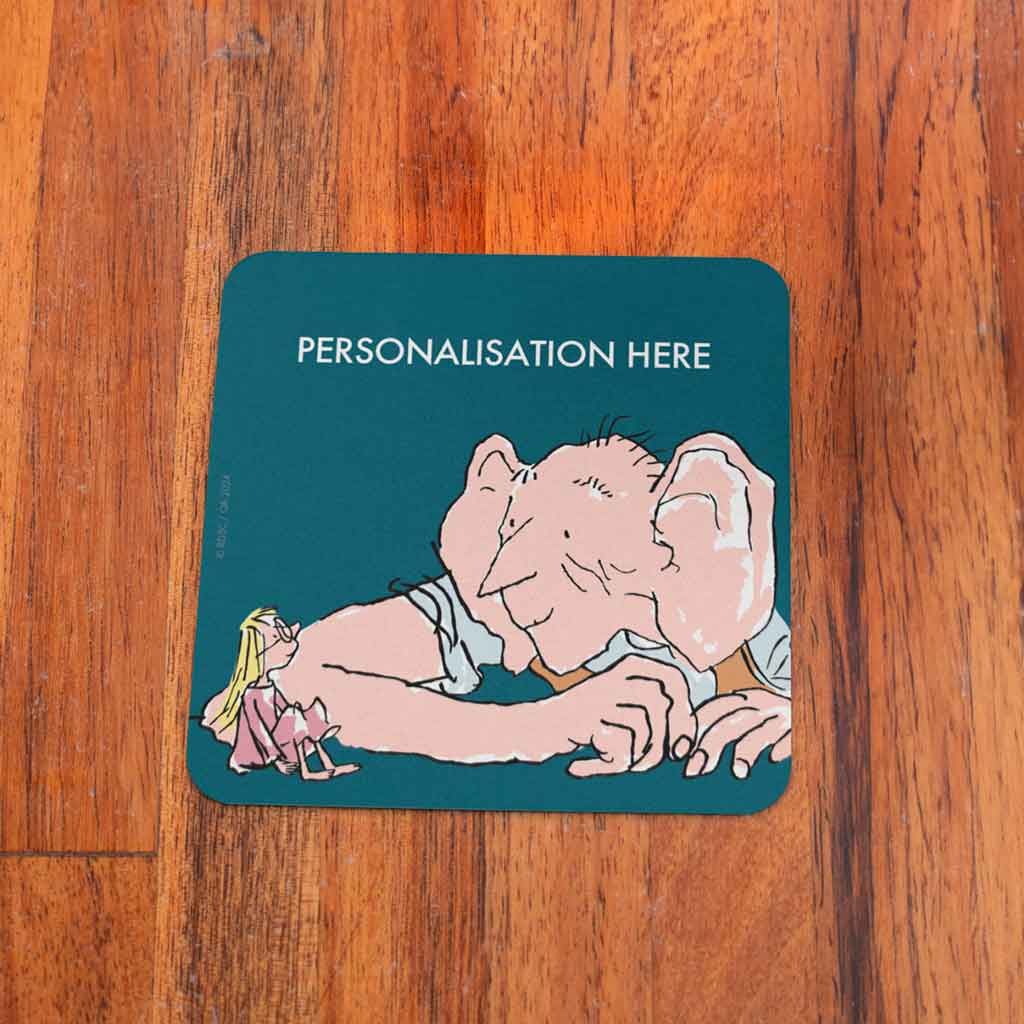 The BFG and Sophie Personalised Coaster