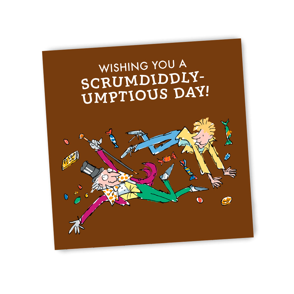 Charlie and Willy Wonka Greeting Card