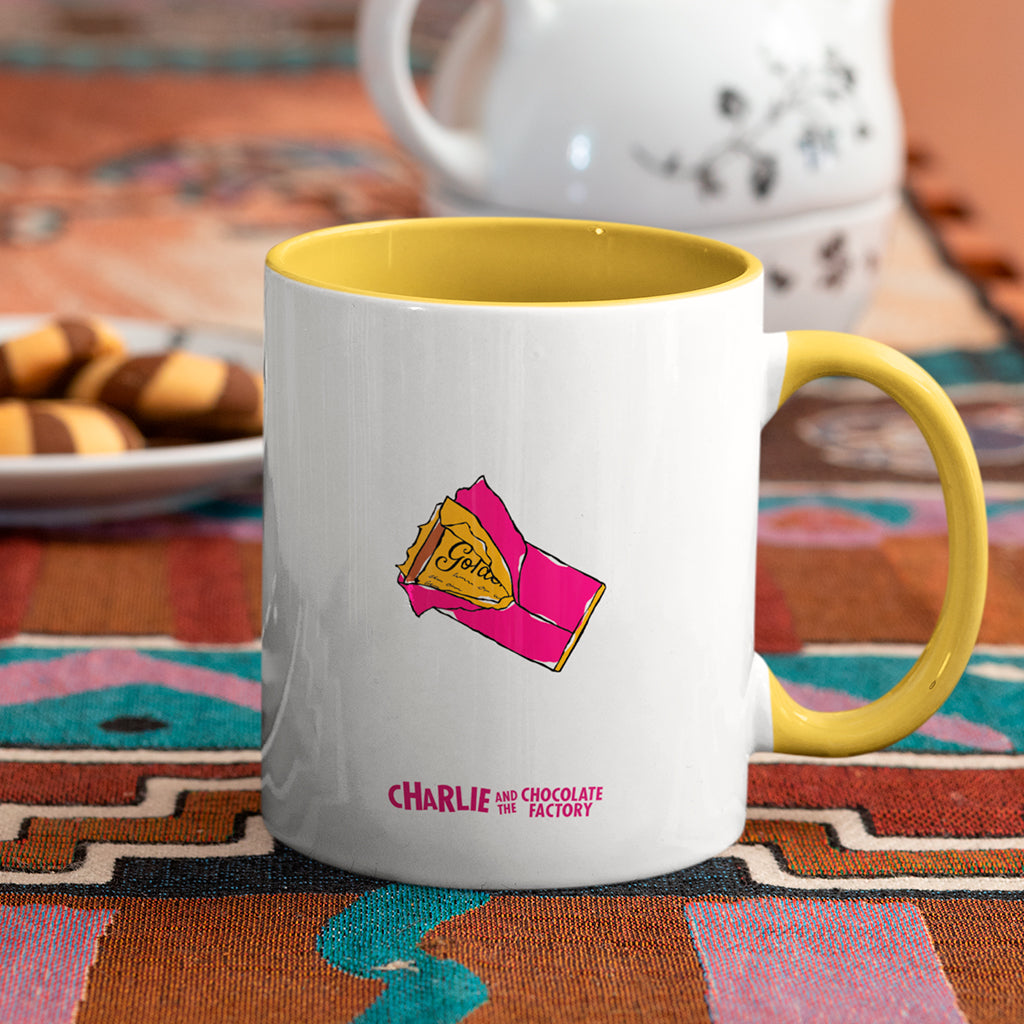 Charlie and the Golden Ticket Coloured Mug