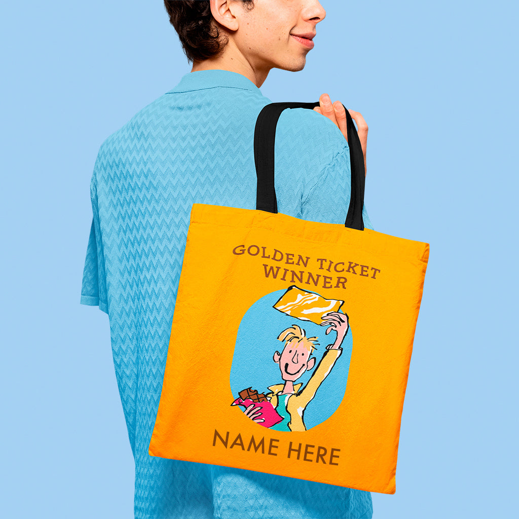 Charlie and the Golden Ticket Personalised Edge-to-Edge Tote Bag