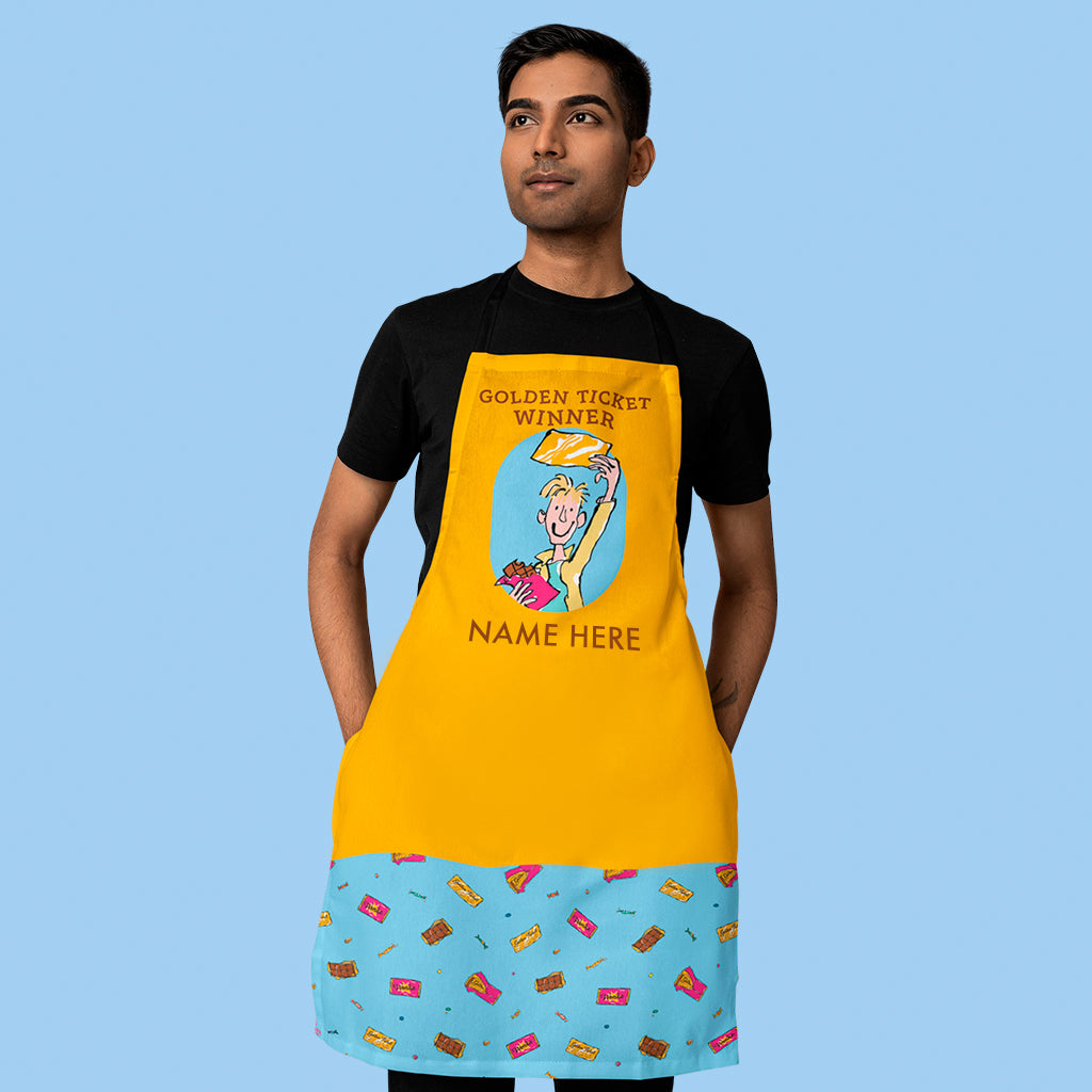 Charlie and the Golden Ticket Personalised Apron