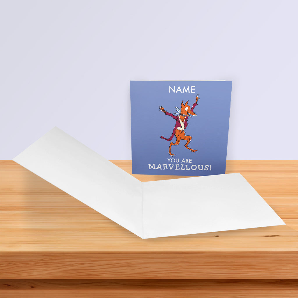 Fantastic Mr Fox Personalised Greeting Card