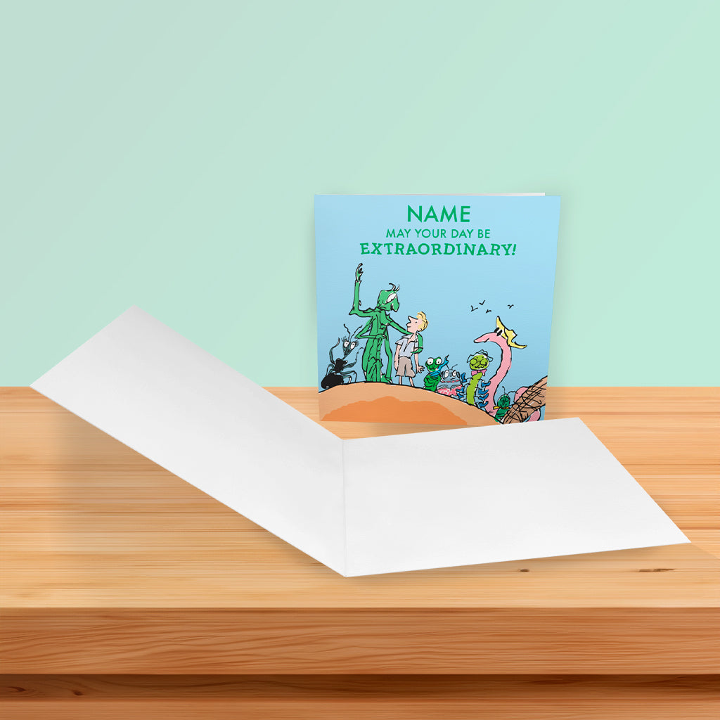 James and the Giant Peach Personalised Greeting Card