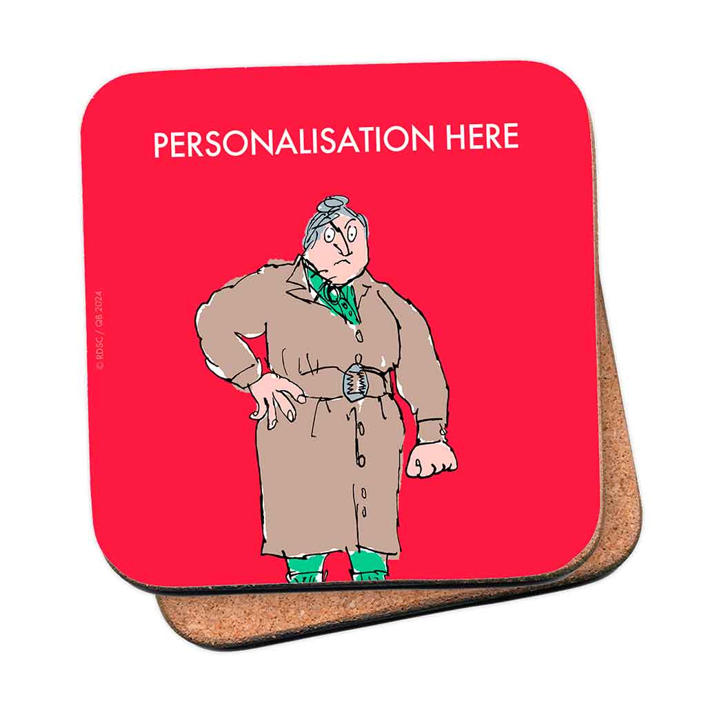 Miss Trunchbull Personalised Coaster