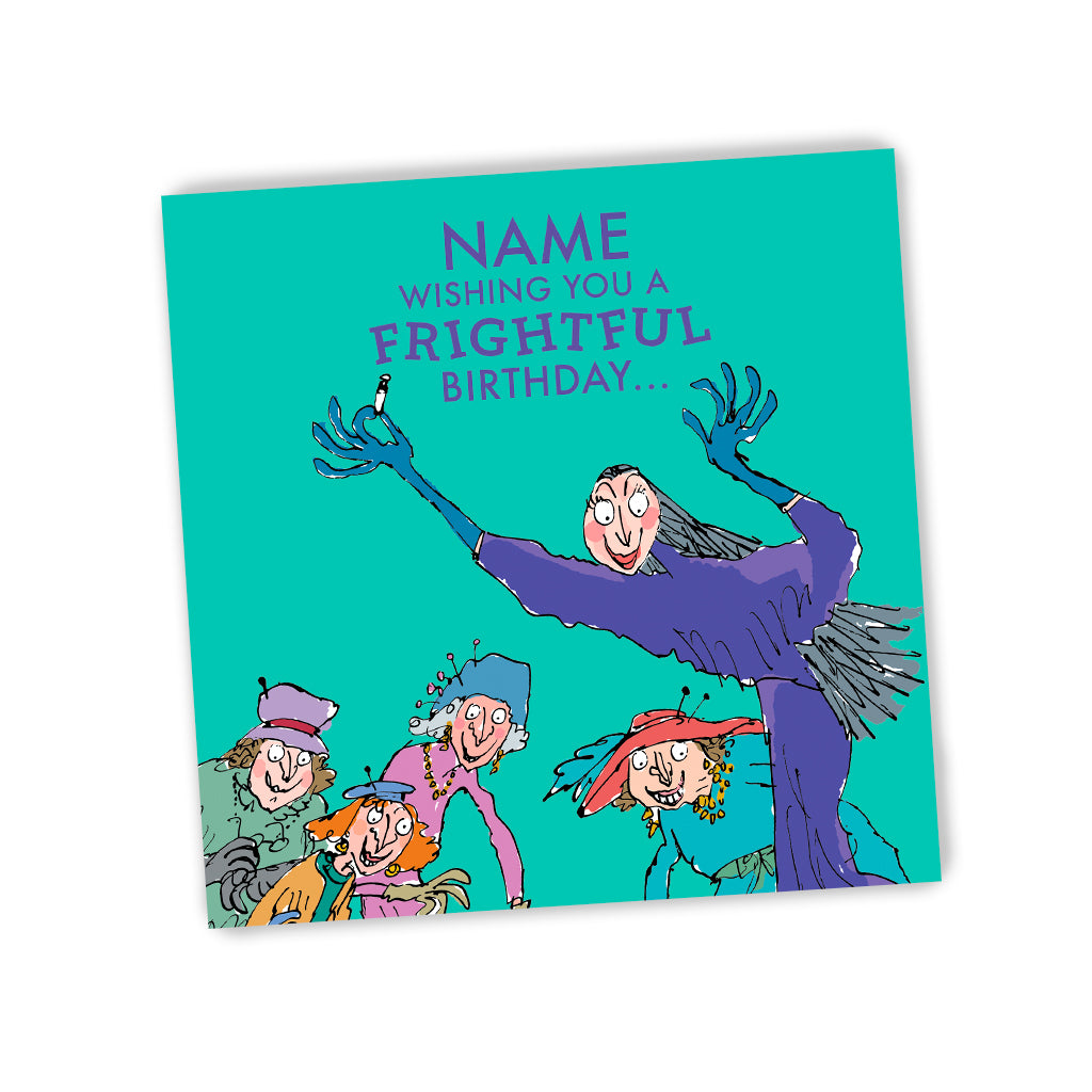 The Witches Personalised Birthday Greeting Card