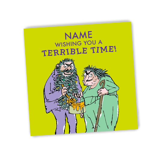 The Twits Personalised Greeting Card